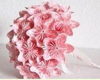 简单的纸折花的教程