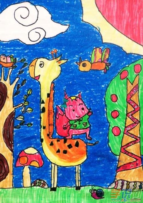 幼儿动物画大全_儿童美术动物画图片