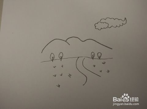 有地平线简笔画