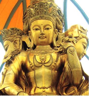 华兴寺《观音座莲》四面观音