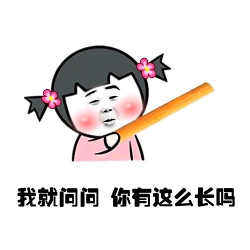 妹子拿着根棍子:我就问问,你有这么长吗