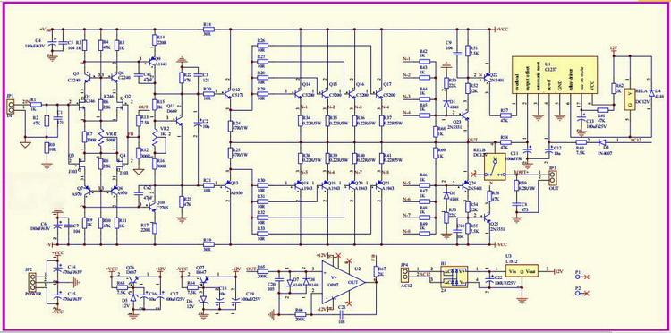 乔麦音响qm400 金嗓子e405 发烧纯后级 功放机 大功率