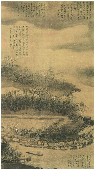 南宋夏圭山水画作品欣赏