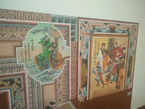山西朔州鹏翔艺术古建彩绘 《炕围画》制作专栏 罗文亮13097642703