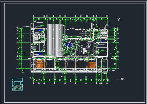 某地区某小学教学楼建筑设计cad施工方案面