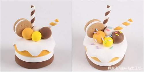 儿童抗菌粘土diy教程——夹心蛋糕