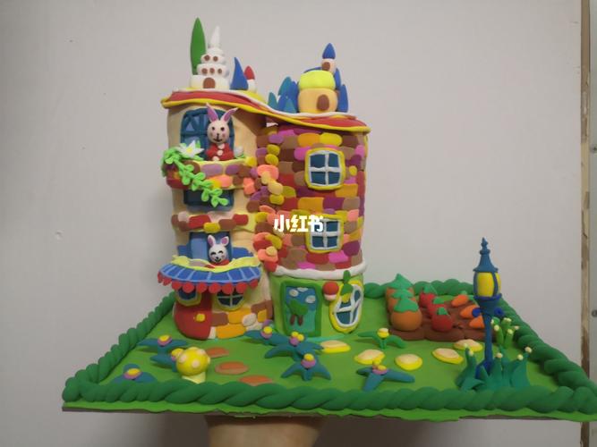 超轻粘土立体城堡/幼师_粘土_城堡_幼师_饮料_超轻粘土_兴趣爱好_手工