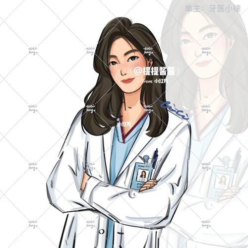 头像定制|女医生_头像_约稿_女生头像_手绘_医生_素材