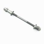 自行车山地车后实心轴 后轴滚珠花鼓轴芯轴杆中心轴 螺丝杆带珠档