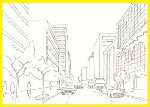 表现远近的简笔画