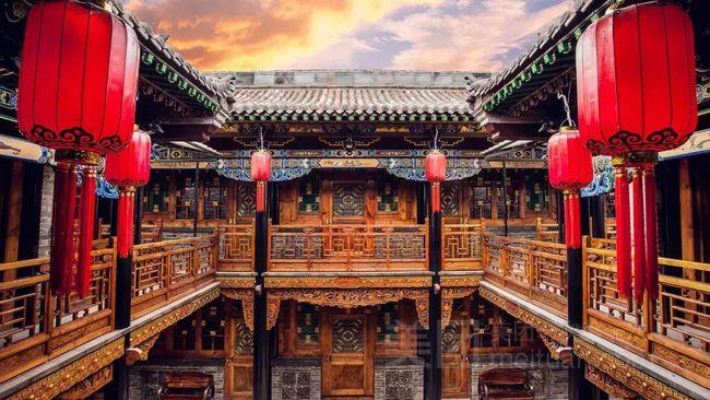 山西一座整个院落呈双喜字形的古建筑分为6个大院
