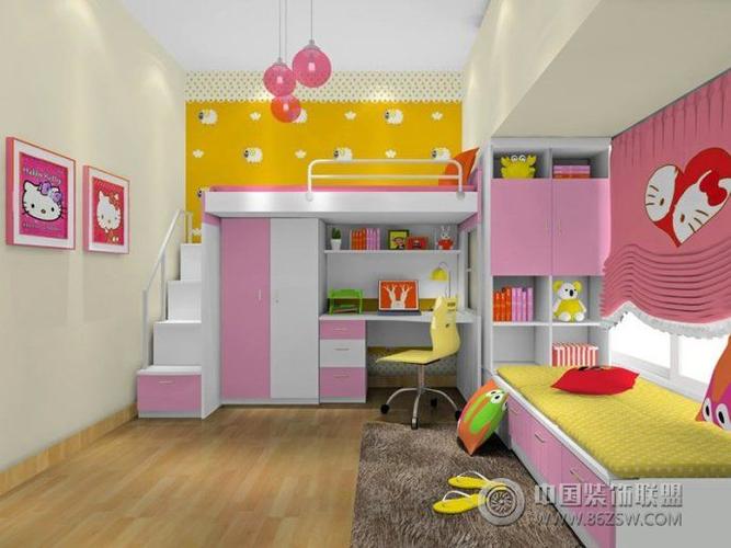 如梦似幻的女儿卧室整套大图展示_简约装修效果图_八
