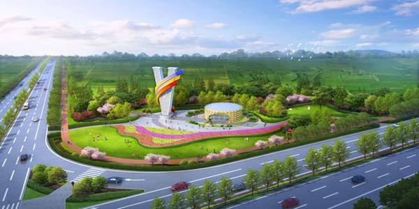 (沃尔沃小镇入城口)