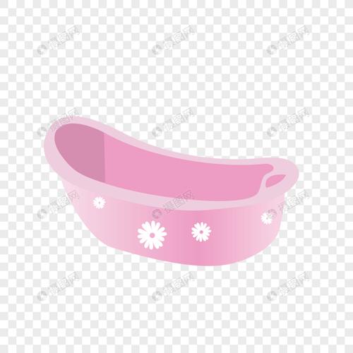 婴儿卡通的澡盆图像