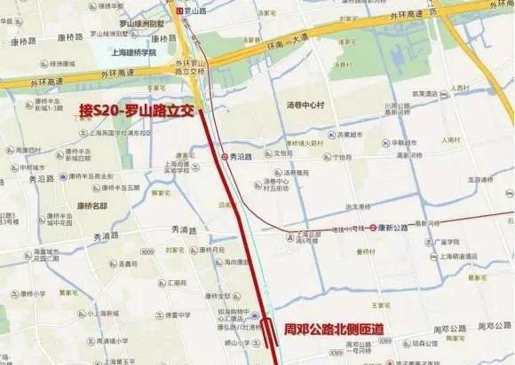解析上海s3沪奉高速公路的方案:浦东新区的周浦东地区