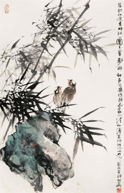 韩敏花鸟作品欣赏