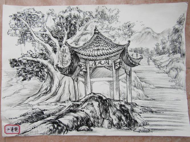 同安区首届"清风杯"中学生现场素描写生(风景)比赛一,二,三等奖作品