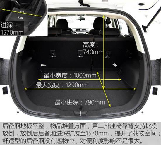 长城17款哈弗h2后备箱最大容积,哈弗h2后备箱容积实测