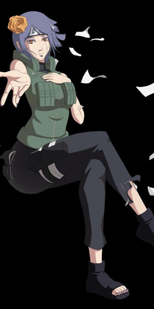 《火影忍者》小南,晓之花,心里藏着天使,动漫全面屏