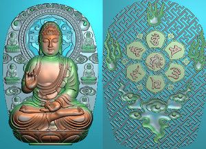 阿弥陀佛本命佛灰度图