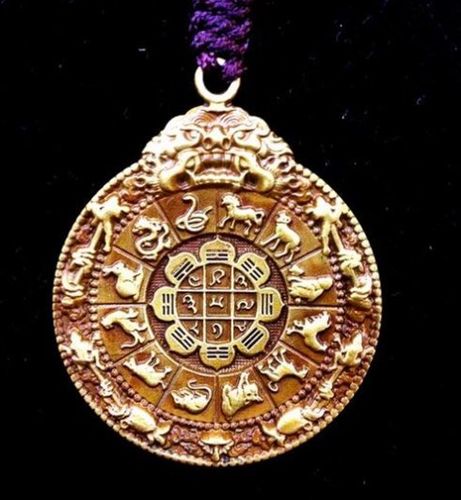 文殊菩萨九宫八卦牌|护身符|密宗辟邪七宝之一|藏巴拉佛具