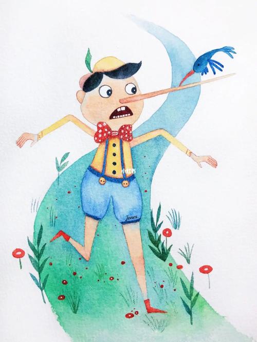 【原创插画】童书系列之皮诺曹_插画_绘画_童书