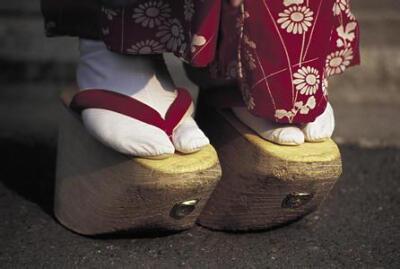 和服 传统 艺伎 和风 日本 东瀛 厚底木屐