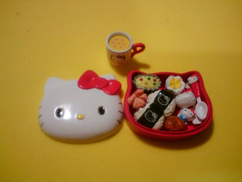 迷你hellokitty便当食玩