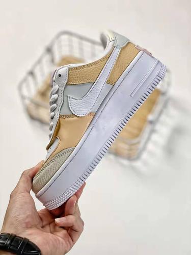 nike wmns air force 1 shadow奶油冰淇淋实拍