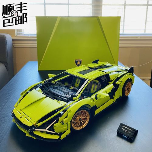 乐高兰博基尼跑车模型汽车成年人高难度巨大型拼装积木玩具男孩子