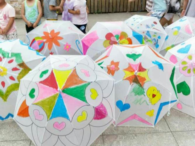 【启智幼儿园&海兴画轩】指尖轻绘 伞上生花——亲子伞绘diy为你撑起