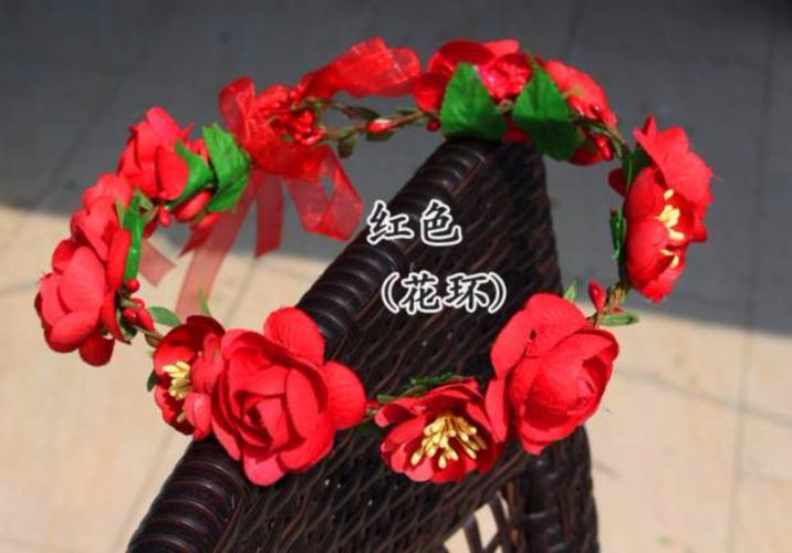 当前热销头环头戴花圈头饰花环头圈发箍藤条海边度假配饰韩式沙滩头花