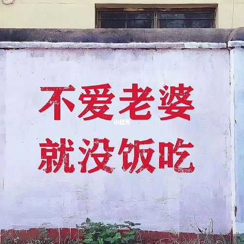 记住爱老婆会发财,不爱老婆就没饭吃!