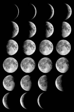 月亮初一像一条线怎样画