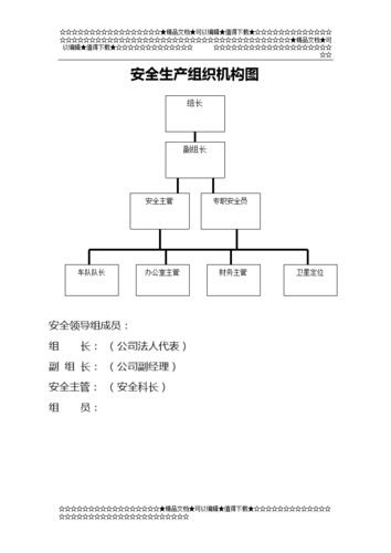 交通运输企业安全生产标准化达标v考评安全管理机构结构图.doc 7页