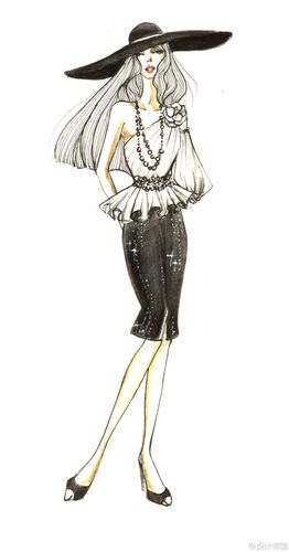 chanel高级定制插画手绘,来自 selene