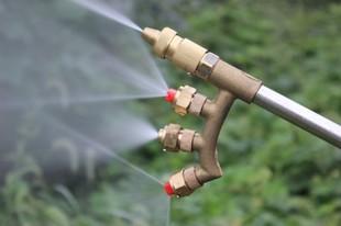 4喷头四组合纯铜头高压喷枪农用远射程大面积扇形打药机喷雾枪