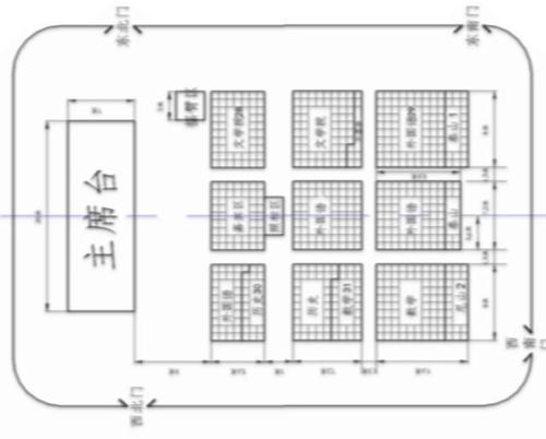 每个方格表示一个座位,那