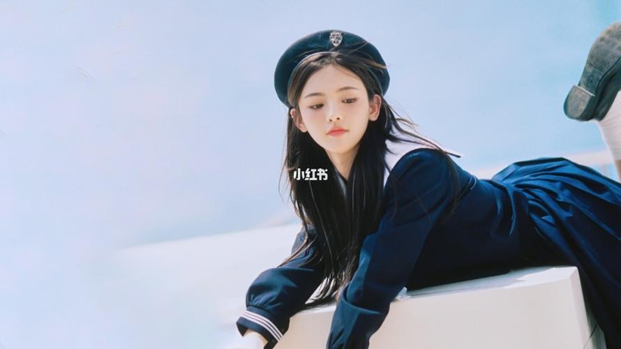 杨超越绝美海军风电脑壁纸_壁纸_海军风_电脑_杨超越