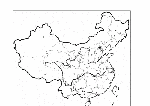 中国行政区划空白图.pdf