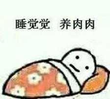 睡觉觉,养肉肉