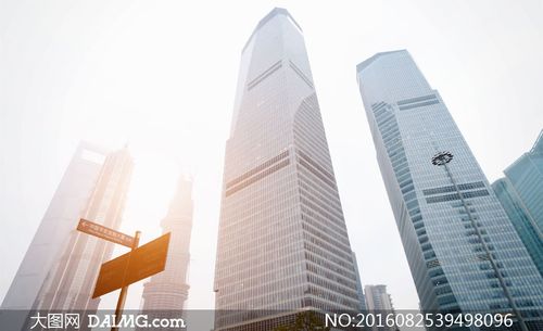 上海林立商务楼宇风光摄影高清图片