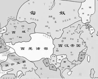 西汉王朝初期地图