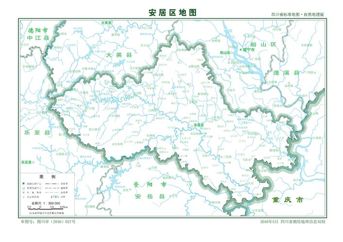 安居区标准地图_遂宁地图库_地图窝