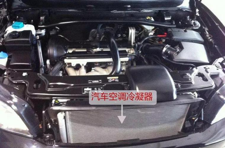 1 冷凝器   冷凝器是汽车空调系统中的散热部件,一般位于车头靠前