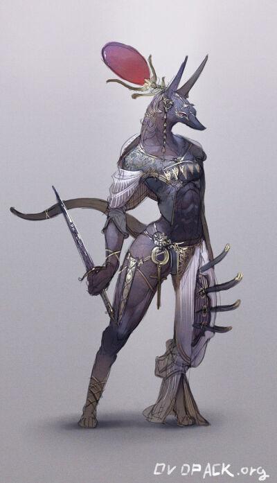 阿努比斯(anubis):导引亡灵之神,护送灵魂通向另一个世界,外形为狼首