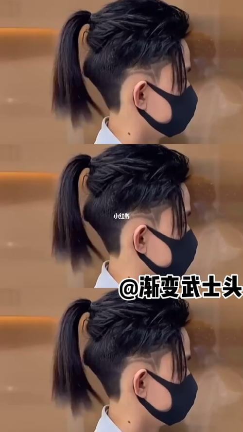 男生最火97发型/渐变武士头90_发型_接头发_民治