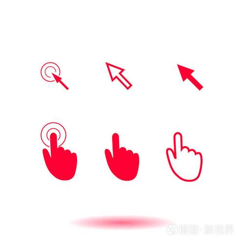 鼠标,手, 箭头