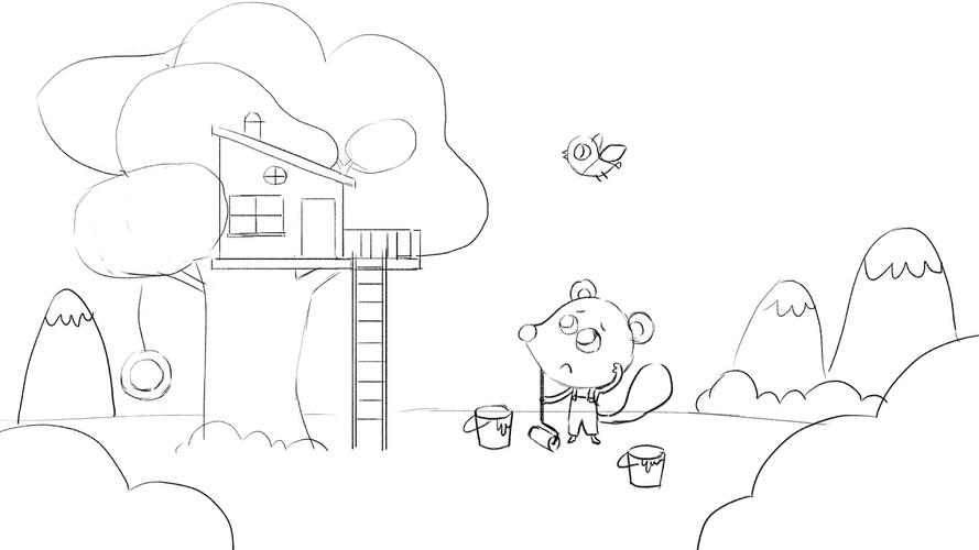 儿插-小松鼠装修房子