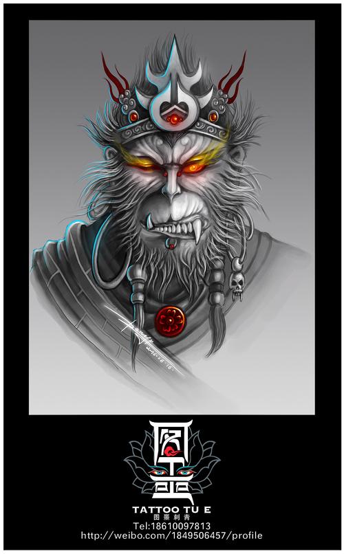 一念之间(悟空)|纯艺术|绘画|北京图噩刺青 - 原创作品 - 站酷 (zcool